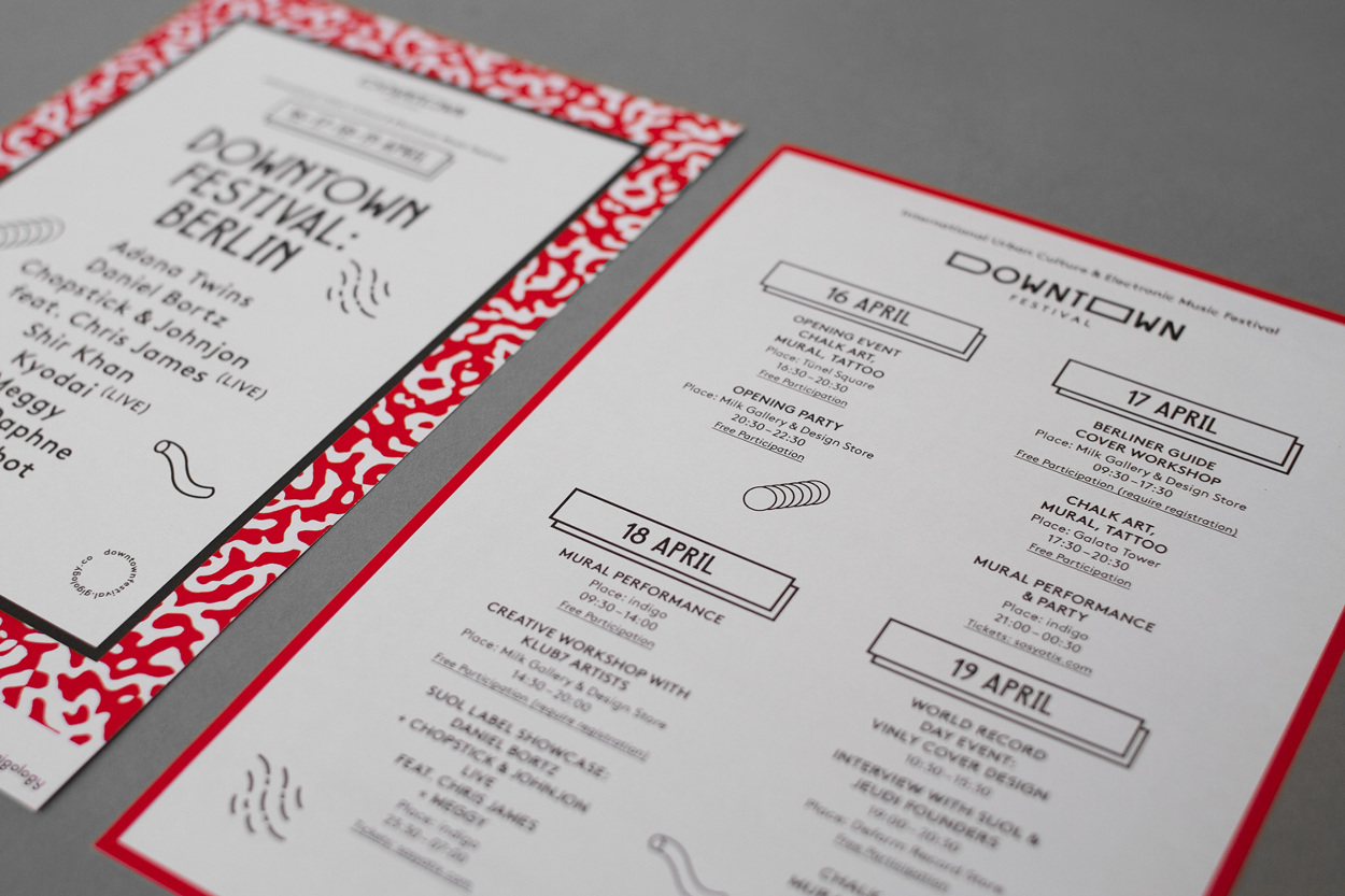 Downtown Festival printed programme detail